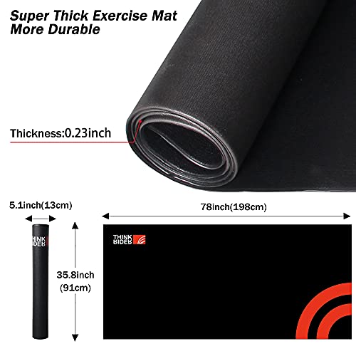 ThinkRider Entrenamiento de goma Mat para bicicleta Triatlón interior piso entrenador ejercicio Mat para Bicicletas tienda Mat