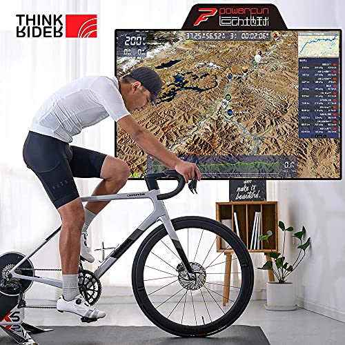 ThinkRider X5 Neo- Transmisión Directa Rodillo de Entrenamiento para Bicicleta Inteligente, Medidor de Potencia Incorporado, Compatible con Zwift