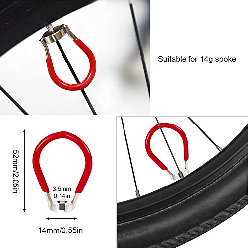 Thlevel 4 PCS Llaves de Radios de Bicicleta Llave de Anillo Herramienta de Reparación de Bicicletas Ajuste Palanca de Neumático de Acero Forjado Dispositivo de Manual 8 Llave de Boca Abierta (10-15G)