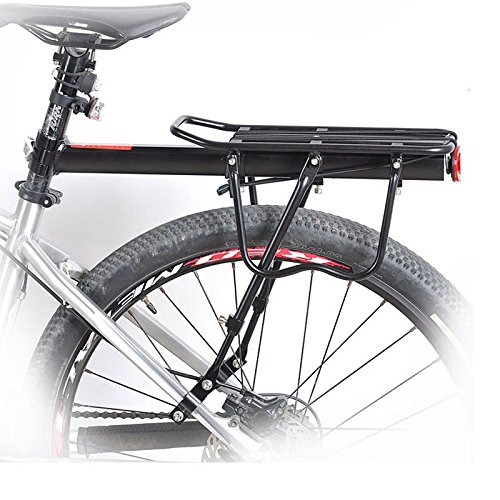 ThreeH Bicicleta Trasera Rack Aluminio Ciclismo Ajustable portaequipajes con Reflector BK43