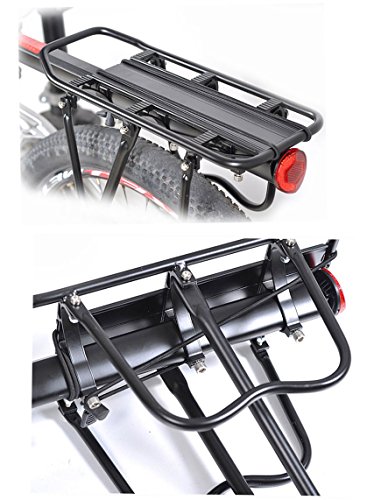 ThreeH Bicicleta Trasera Rack Aluminio Ciclismo Ajustable portaequipajes con Reflector BK43