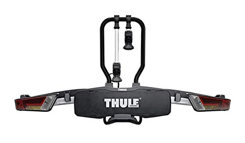 Thule EasyFold XT 2, Portabicicletas para bola de remolque totalmente plegable, compacto, para todo tipo de bicicletas.