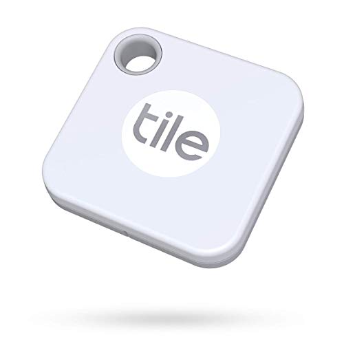 Tile Mate (2020) buscador de objetos Bluetooth, Pack de 1, blanco. Radio búsqueda 60m, batería 1 año sustituible, compatible con Alexa, Google Smart Home, iOS, Android. Busca llaves, mandos y más