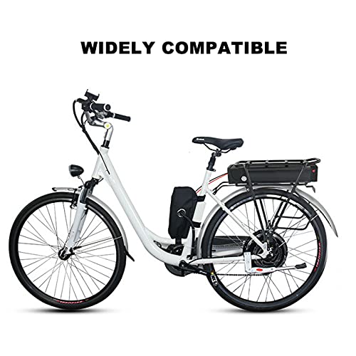 TIM-LI Batería De Bicicleta Eléctrica 48V 13AH / 15AH / 17.5AH / 20AH, Kit De Conversión De Bicicleta Eléctrica/Batería De Bicicleta Eléctrica para Portaequipajes Trasero con Luz Trasera,48V17.5AH