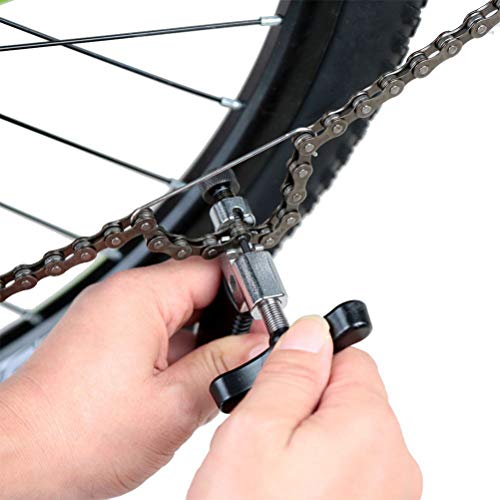 TIMESETL Herramientas Bicicleta Cadena, Alicates de Cadena Bici y Divisor de Cadena y Indicador de Desgaste de Cadena, Herramienta Universal Reparación Bicicleta para 6/7/ 8/9/ 10 Velocidades