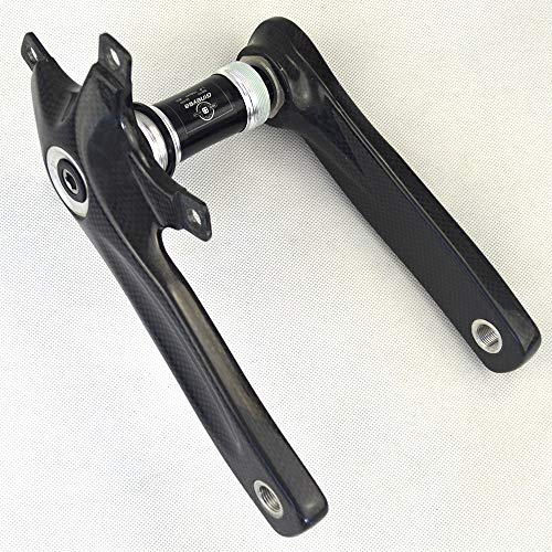 TLBBJ Bicycle Crank Ultraligera de Carbono y bielas Carretera por 130 mm de Bicicleta de Carretera Bicicleta Juego de bielas 170/172.5/175 mm Piezas de la Bici de montaña 3k Bicycle Accessories