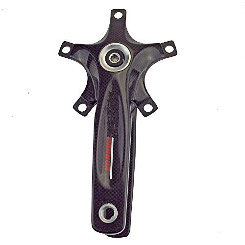 TLBBJ Bicycle Crank Ultraligera de Carbono y bielas Carretera por 130 mm de Bicicleta de Carretera Bicicleta Juego de bielas 170/172.5/175 mm Piezas de la Bici de montaña 3k Bicycle Accessories