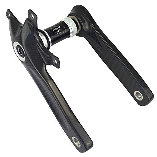 TLBBJ Bicycle Crank Ultraligera de Carbono y bielas Carretera por 130 mm de Bicicleta de Carretera Bicicleta Juego de bielas 170/172.5/175 mm Piezas de la Bici de montaña 3k Bicycle Accessories