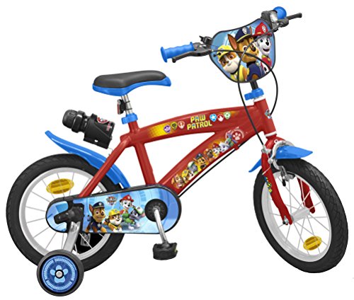 TOIMS Paw Patrol Bicicleta de niño, tamaño 14 Pulgadas