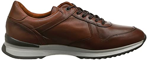 Tommy Hilfiger FM03731GVI Runner Craft Leather Cognac Zapatillas Deportivas- Bambas Hombre, 45 EU