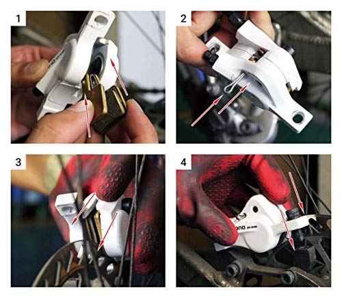 Top Brake Pastillas de Freno de Disco Bicicleta para MAGURA MT5/ MT7/ MT5E/MT7 Pro/MT Trail Front (Premium E+ - Dorado)