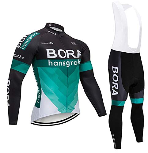 TOPBIKEB Ropa Ciclismo Verano para Hombre, Ciclismo Maillot Mangas Largas y Ciclismo Culote Bicicleta