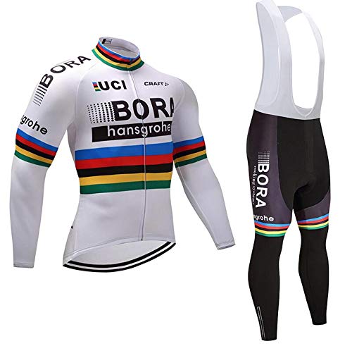 TOPBIKEB Ropa Ciclismo Verano para Hombre, Ciclismo Maillot Mangas Largas y Ciclismo Culote Bicicleta