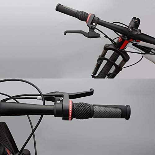 TOPCABIN - Puños cortos para manillar de bicicleta (2 unidades, 90 mm de largo) compatibles con muchas bicicletas estándar