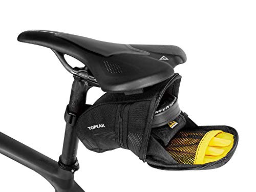 TOPEAK Aero Wedge Pack (Quickclick), Talla L, Unisex Adulto, Black/Silver