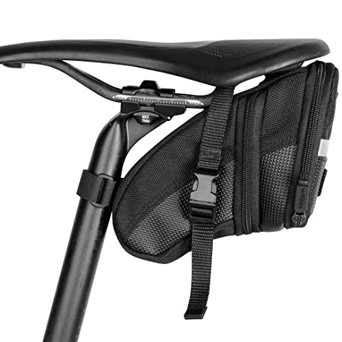 TOPEAK L Bolsa sillin aerodinámica Aero Wedge, Talla (Strap), Hombres, Negro