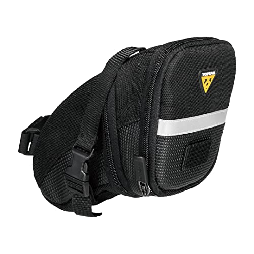 TOPEAK L Bolsa sillin aerodinámica Aero Wedge, Talla (Strap), Hombres, Negro