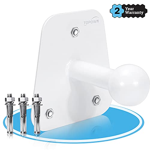 TOPOWN Soporte de Pared portabicicletas práctico y Universal Adecuado para Cualquier portabicicletas Blanco