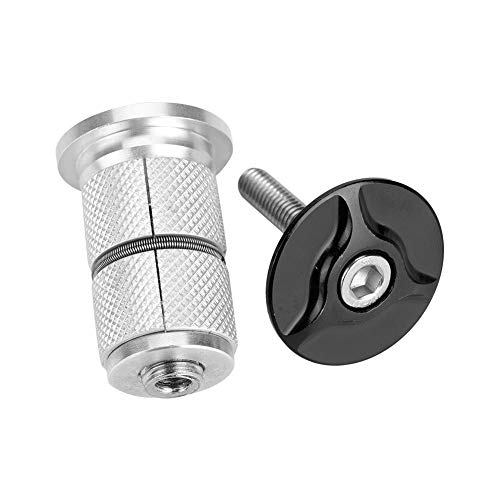 Tornillo de Expansión de Bicicletas, Tapa Superior de Perno de Expansión para Bicicleta de Carretera, Horquilla Delantera, Juego de Destornilladores Ajustables, Accesorio de Núcleo para Colgar(Negro)