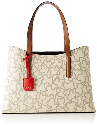 TOUS 2001503159, Bolso Shopper Kaos Icon, Beige/Multi, Talla Única Women's