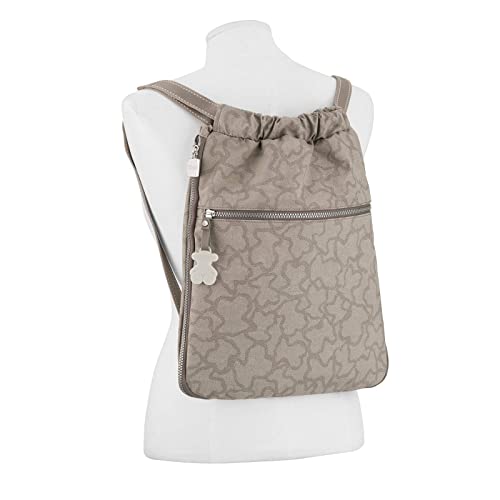 Tous Caine Kaos N, Bolso Mochila para Mujer, Gris (Piedra 295810276), 33x38x6 cm (W x H x L)