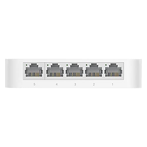 TP-Link TL-SF1005D - Switch Ethernet con 5 Puertos (10/100 Mbps, RJ45, Concentrador de ethernet, Plug and Play, sin Ventilador, No Gestionado)