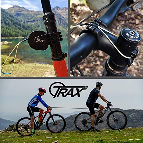 TRAX MTB - Sistema de Remolque para Bicicleta o Bicicleta eléctrica para Adulto, Unisex, Color Negro
