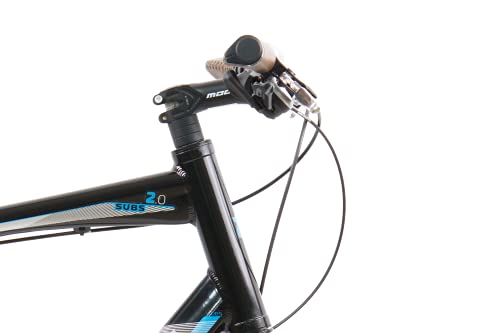 Tretwerk Subs 2.0 Bicicleta de Trekking, Men's, Negro-Azul, 28"