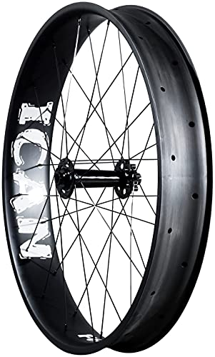 TRIAERO 26er Carbon Fat - Neumático para bicicleta Tubeless Ready, ancho 90 mm, 32 agujeros, llanta Shimano 10/11 marchas