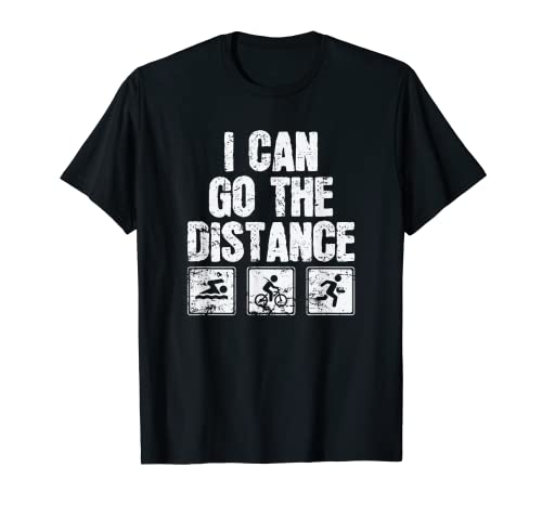 Triatlón Puedo Ir El Deporte Distancia Camiseta