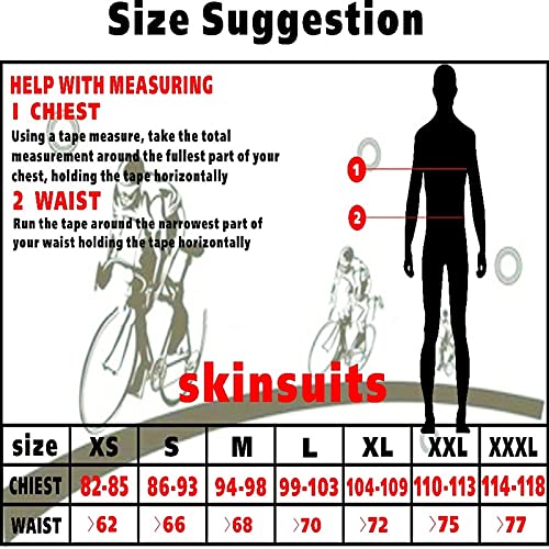 Triatlón traje hombre bicicleta bicicleta ciclismo mono ropaje ropa ciclismo jersey conjunto traje (Color : 2, Size : X-Large)
