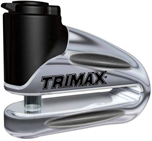 Trimax Cerradura de Disco de Metal endurecido (T665LC), con Bolsa y Cable de recordatorio (10 mm de Largo)