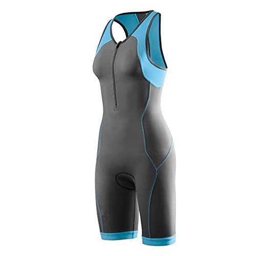 Trisuit para mujer/para mujer Premium Acolchado Triatlón Tri Tri Sitio Compresión Duatlón Corriendo Nadar Ciclismo Traje de piel (Color : 3, Size : XXXX-Large)