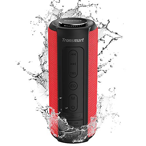 Tronsmart T6 Plus Altavoces Bluetooth 40W, Altavoz Portatiles Waterproof IPX6 con Powerbank, 15 Horas de Reproducción, Sonido Estéreo, Efecto de Triple Bajo, Speaker Bluetooth 5.0