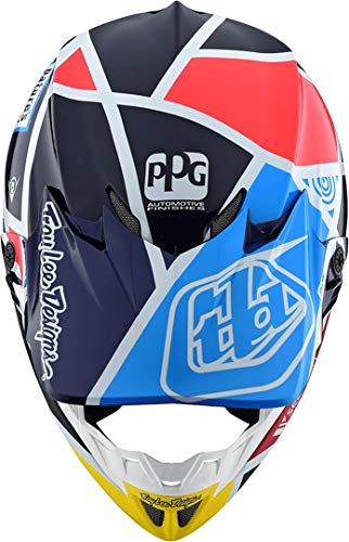 Troy Lee Designs 106109305-Casco de Moto Se4 Carbon Metric de Fibra, Accesorio Unisex para Adultos, Navy, XL