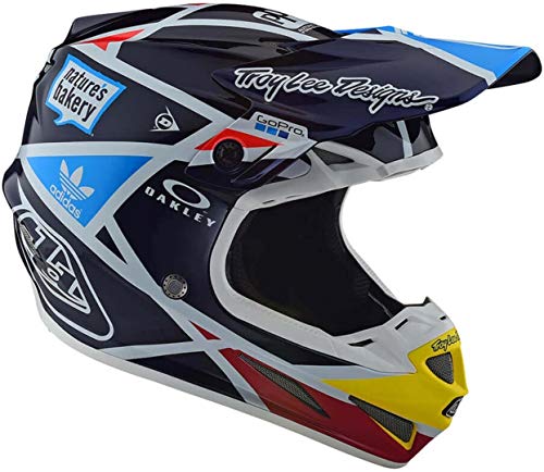 Troy Lee Designs 106109305-Casco de Moto Se4 Carbon Metric de Fibra, Accesorio Unisex para Adultos, Navy, XL