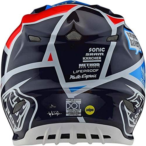 Troy Lee Designs 106109305-Casco de Moto Se4 Carbon Metric de Fibra, Accesorio Unisex para Adultos, Navy, XL