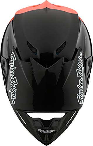 Troy Lee Designs Adulto | Offroad | Motocross | GP Block Casco (Negro/Naranja, Pequeño)