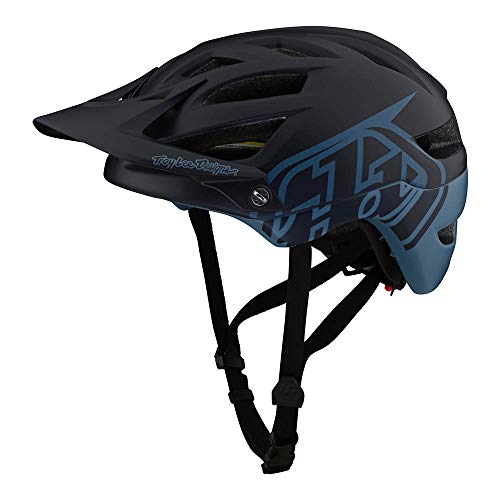 Troy Lee Designs Adulto | Todas las montañas | Casco clásico de media concha A1 W/MIPS (azul marino, SM)