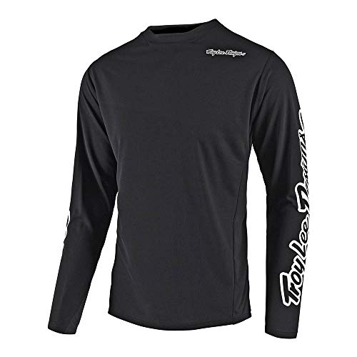 Troy Lee Designs Manga larga para niños | BMX | Downhill | Mountain Bike | Jersey Sprint (Negro) - negro - Medium