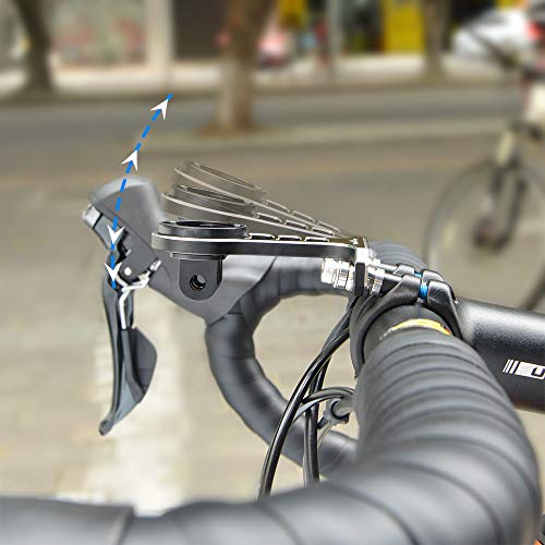 TrustFire HE06 Soporte de bicicleta GPS para ordenador de bicicleta para cámara deportiva Go Pro Garmin Edge Bryton Sony HDR AS50/AS200V – Negro