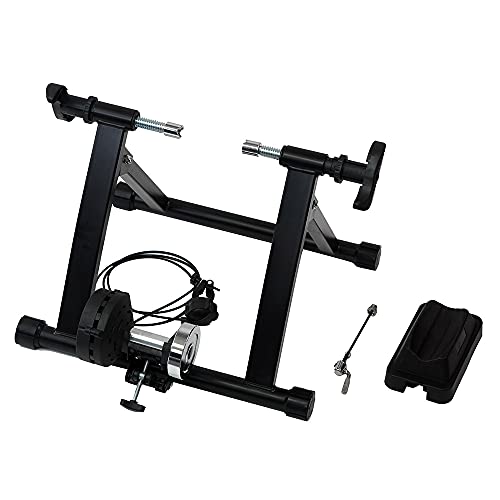 TTT Ty-m8 Rodillo de Bicicleta Entrenamiento Casa con Resistencia de 8 Niveles Plegable - Negro, Universal