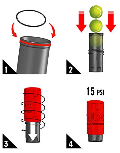 Tubo presurizador pelotas de tenis/pádel TuboPlus