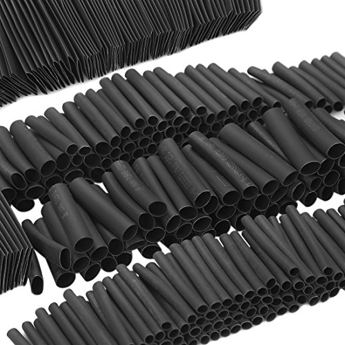 Tubo Termoretractil Funda Cables 900 Uds Negro Tubo Termoretráctil Con Protección Aislante Ignífugo Juego De Manguitos Para Cables En 12 Tamaños Surtidos De 1 A 13 mm