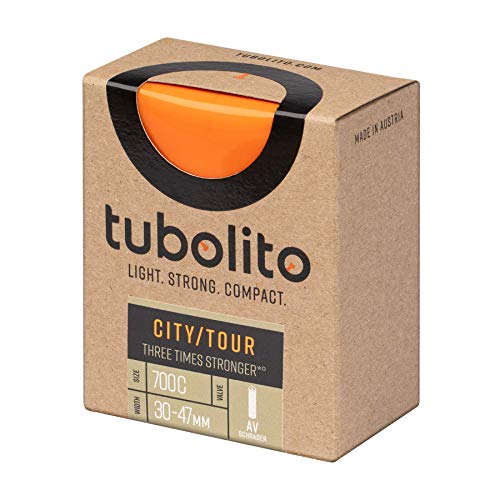 Tubolito City/Trekking Cámara de Aire, Unisex, Naranja, 700x30-47mm