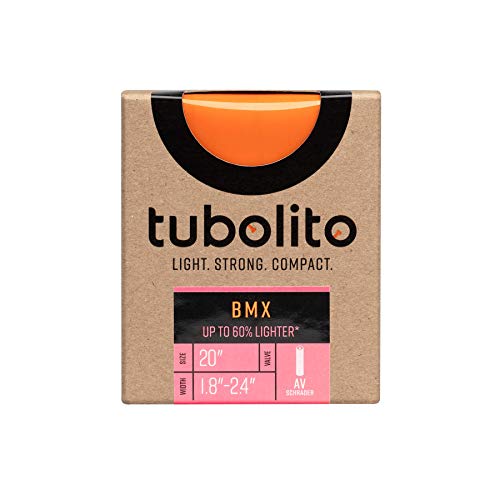 Tubolito Tubo-BMX-20-válvula Shraeder cámara de Aire Unisex para Adulto, Naranja