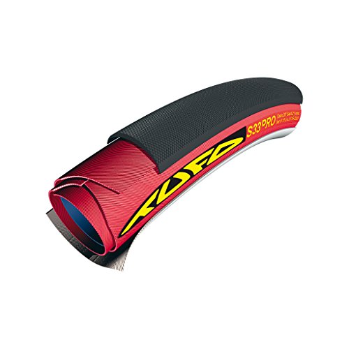 Tufo S33 Pro Cubierta Tubular, Rojo/Negro, 24mm 28"