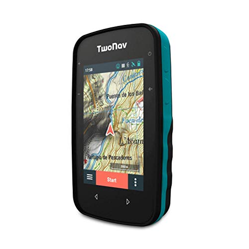 TwoNav - GPS Cross - Multideporte Bicicleta Ciclismo BTT Senderismo Trekking/Compacto y Ligero/Pantalla 3.2" / Autonomía 20 h/Memoria 32 GB/Mapa topográfico Incluido