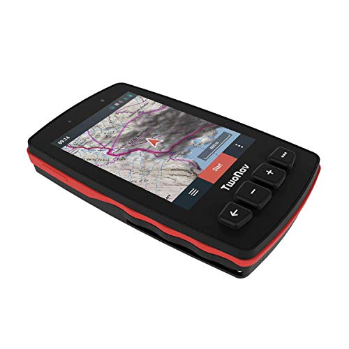 TwoNav - GPS Trail 2 Bike - Bicicleta Cicloturismo MTB / 4 Botones Frontales/Pantalla 3.7" / Autonomía 20 h/Memoria 32 GB/Tarjeta SIM/Mapa topográfico Incluido