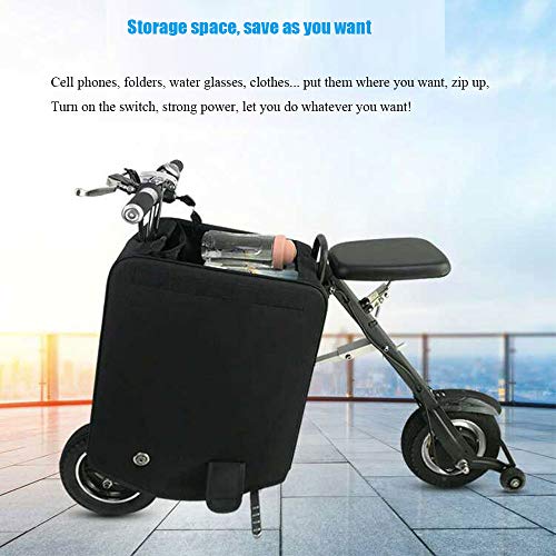 TWW Carro De Equipaje Eléctrico Equipaje Scooter Eléctrico Plegable Madre E Hijo Pequeño Carro Portátil Ligero Bicicleta Eléctrica,20 kilometers